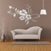 Removable 3D Mirror Flower Art Wall Stickers Acrylic Mural Decal Home Room Decor   391947154549